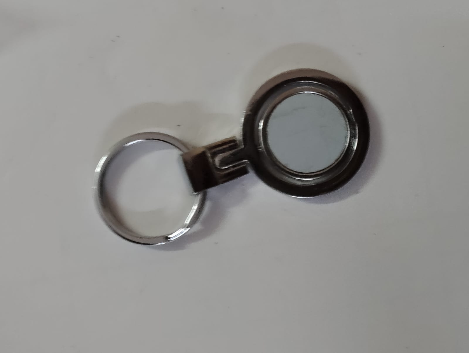 Metal Keychain with Mirror