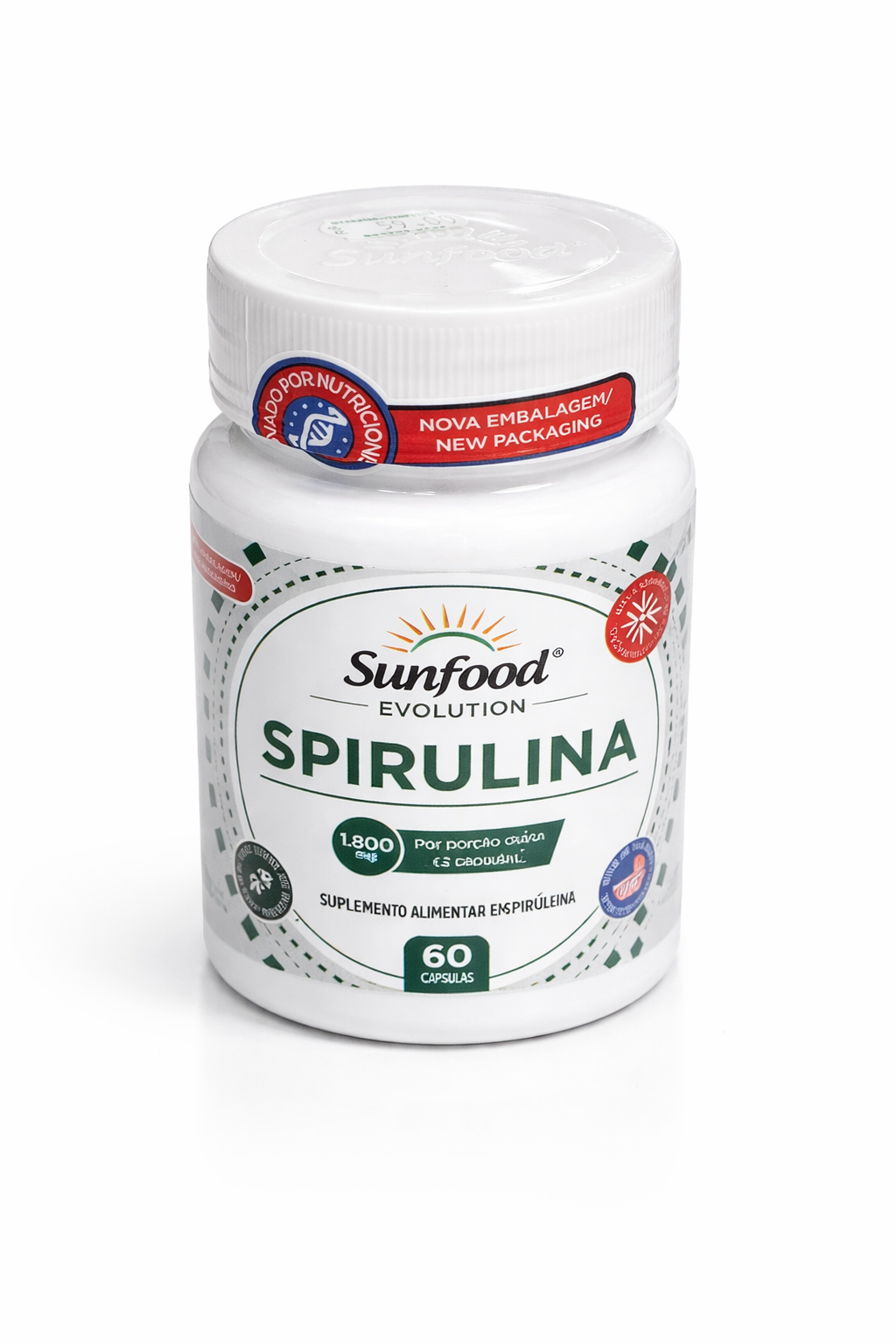 Spirulina Sunfood Evolution 60 cápsulas