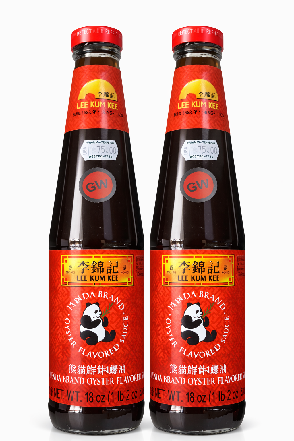 Molho de Ostras Lee Kum Kee Panda kit com 2 