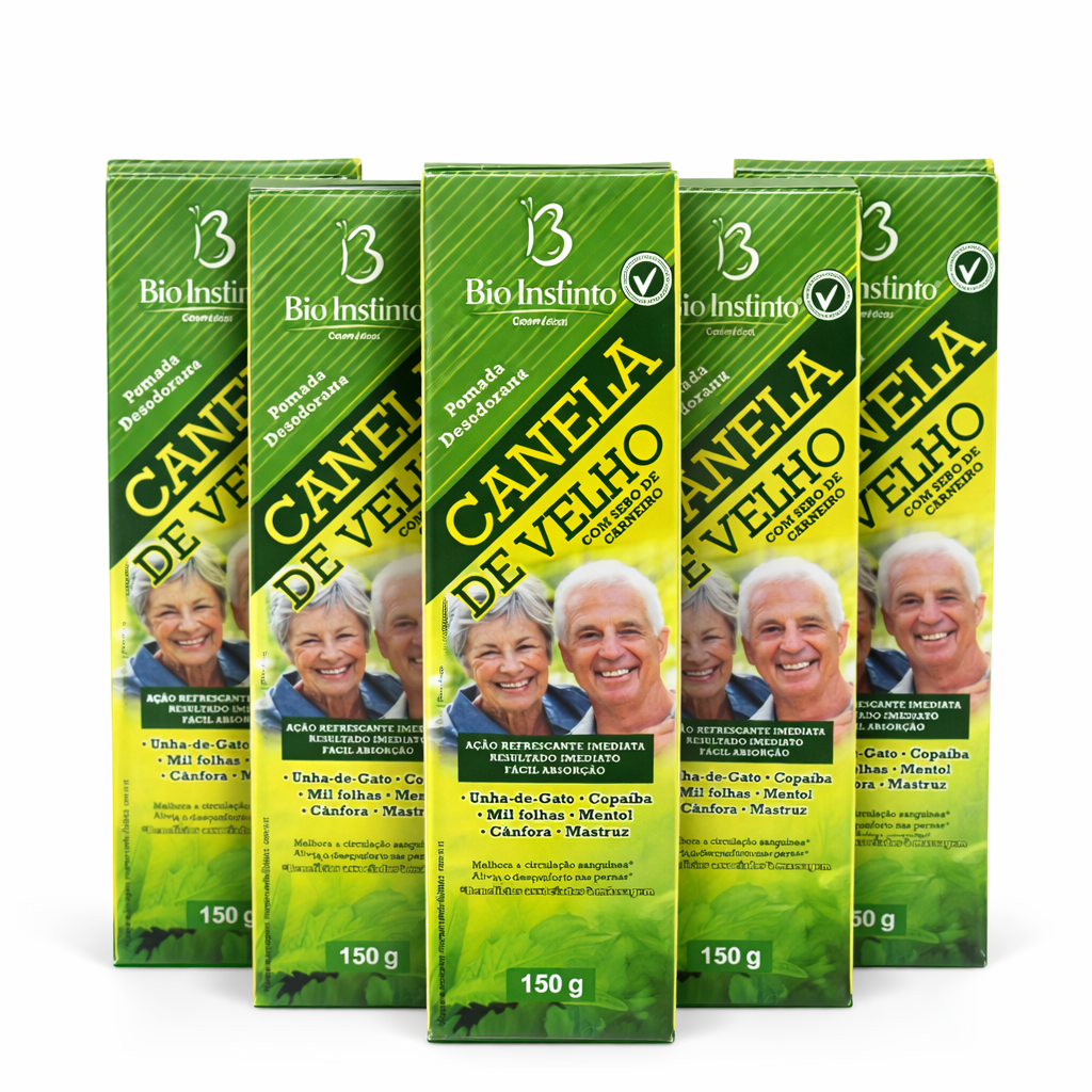kit 5 Pomadas Canela de Velho Bio Instinto 150g