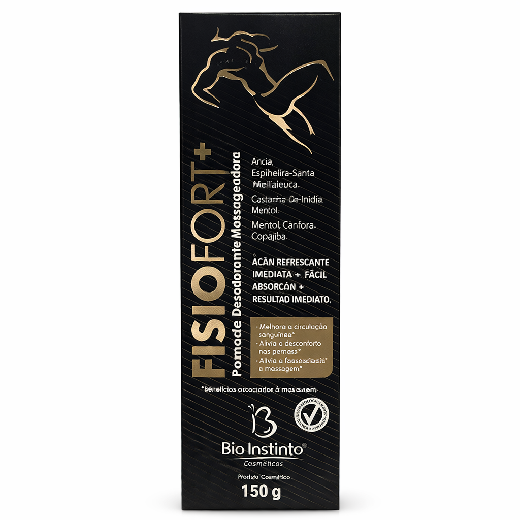 FisioFort+ Pomada Descongestionante Massageadora