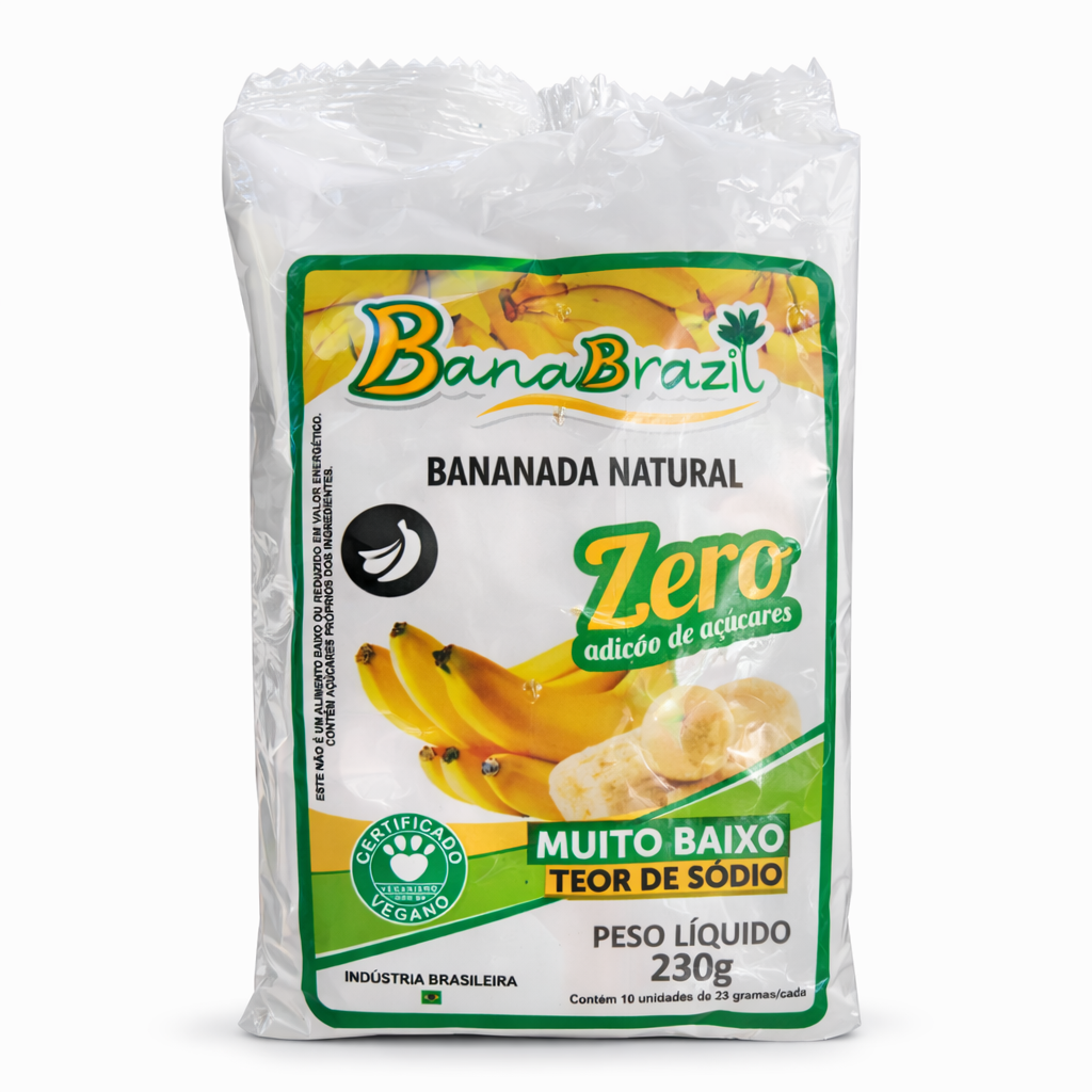 Bananada Natural Zero Açúcar