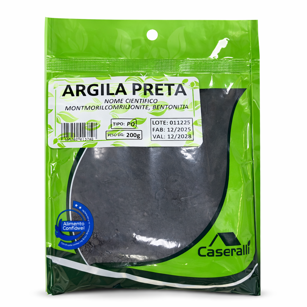 Argila Preta em Pó 200g