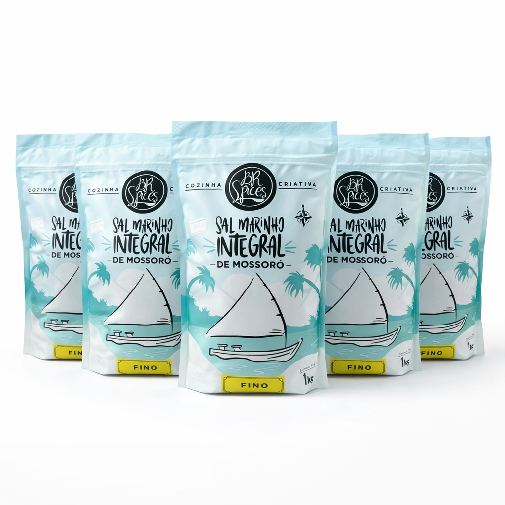 Sal Marinho Integral de Mossoró Fino 1kg