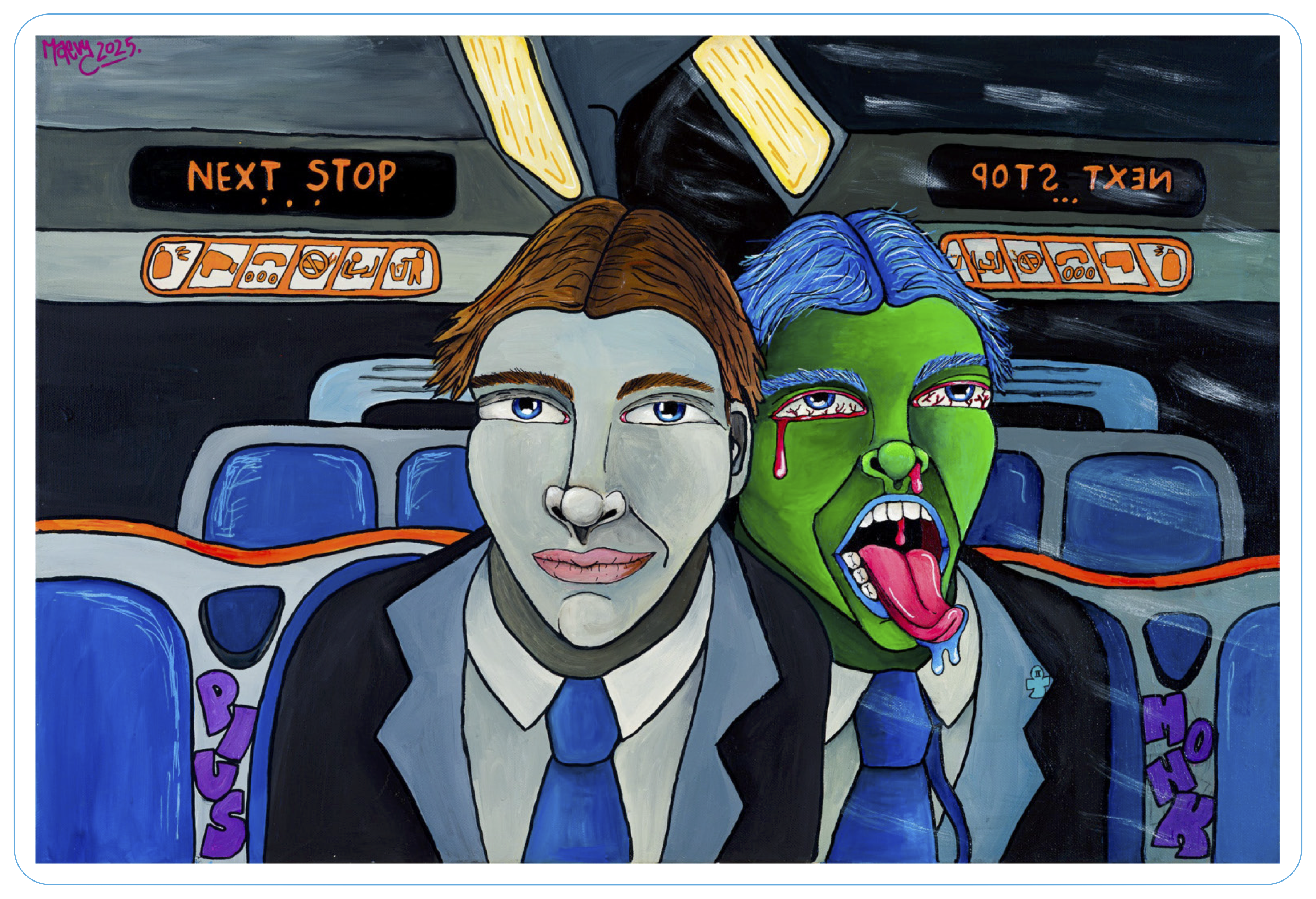 'My Daily Commute' Sticker 