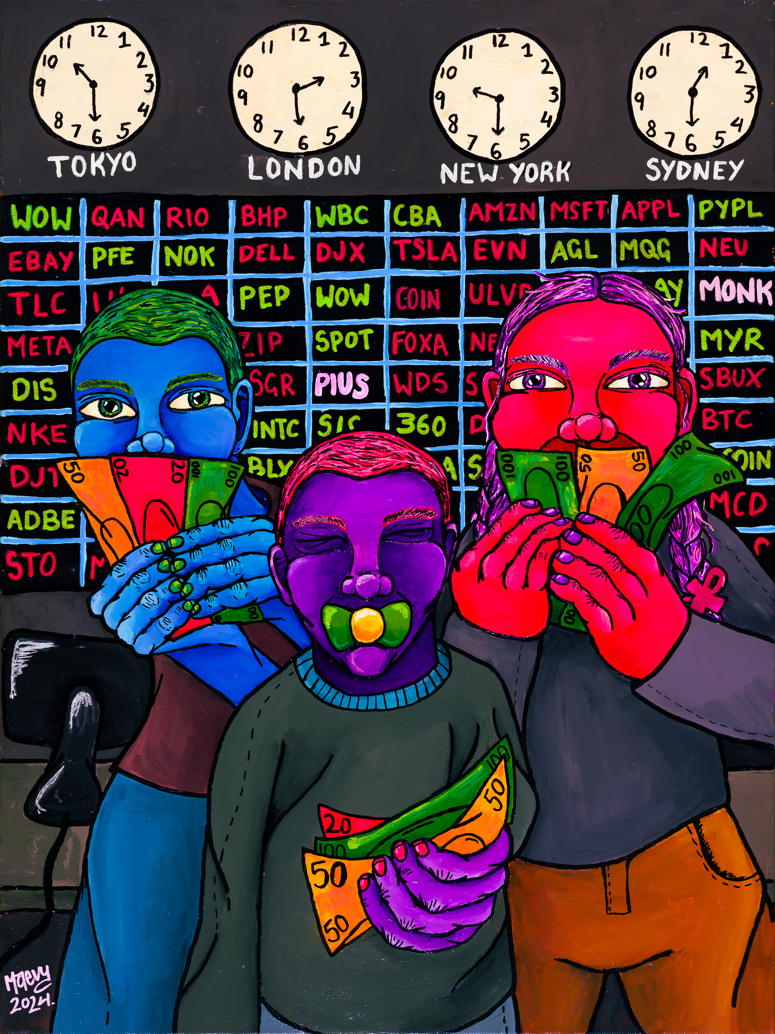 ‘Dad, our Futures are up’ Fine Art Print