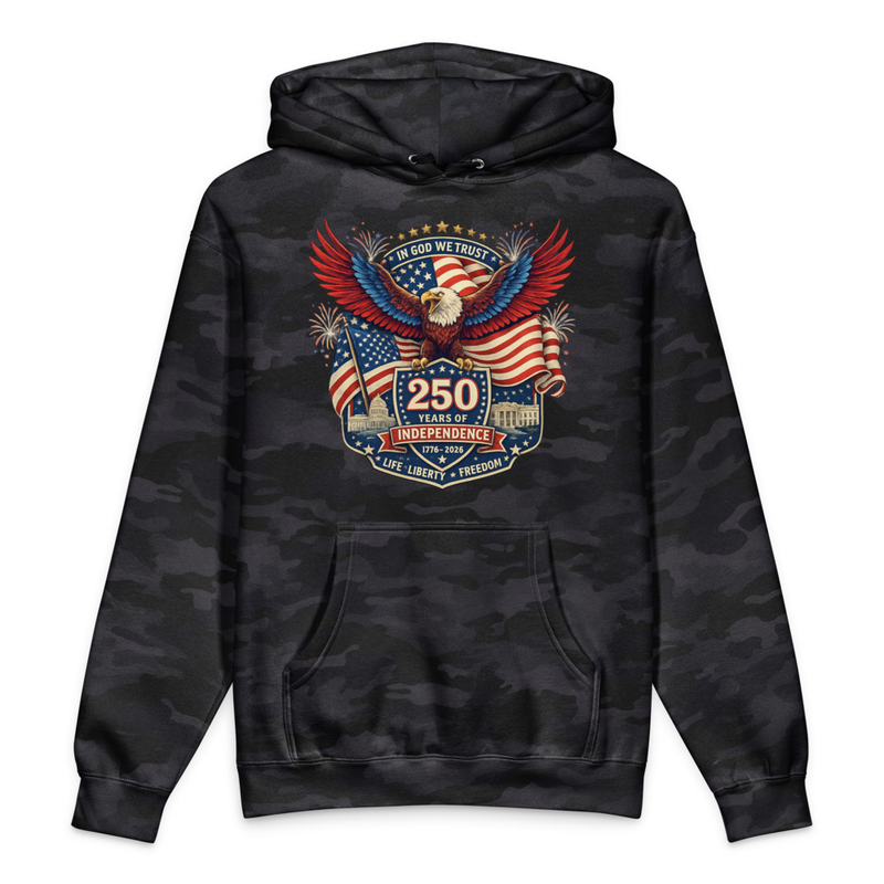 America 250 Eagle/Flag Hooded Sweatshirt