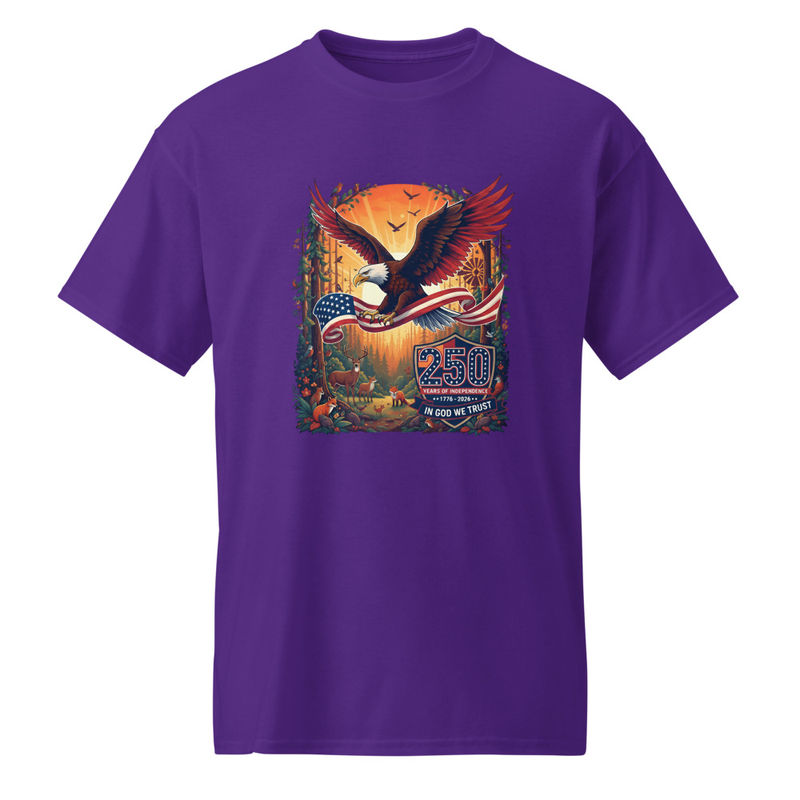 America 250 Eagle/Flag Nature Theme Premium T-Shirt