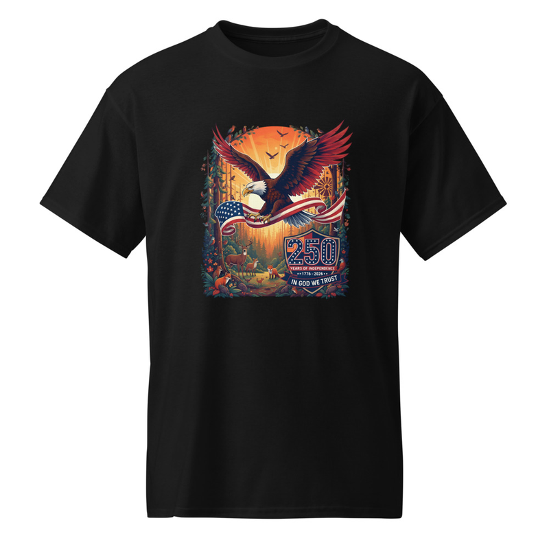 America 250 Eagle/Flag Nature Theme Premium T-Shirt