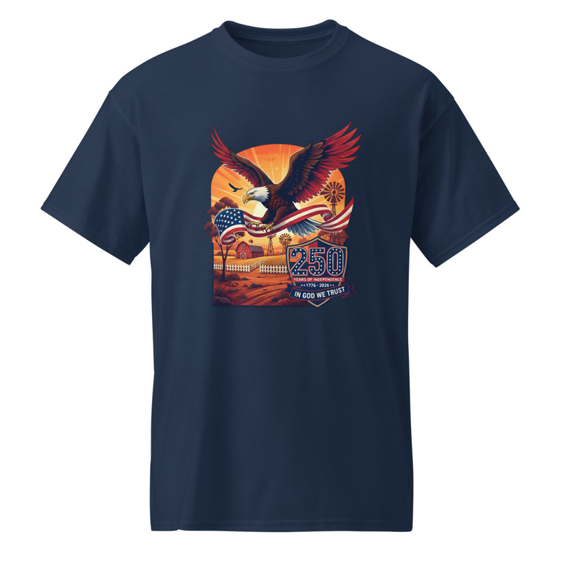 America 250 Eagle/Flag Farm Theme Premium T-Shirt
