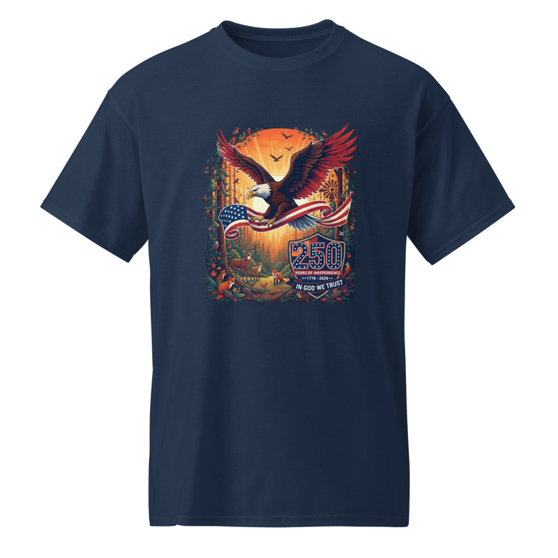 America 250 Eagle/Flag Nature Theme Premium T-Shirt