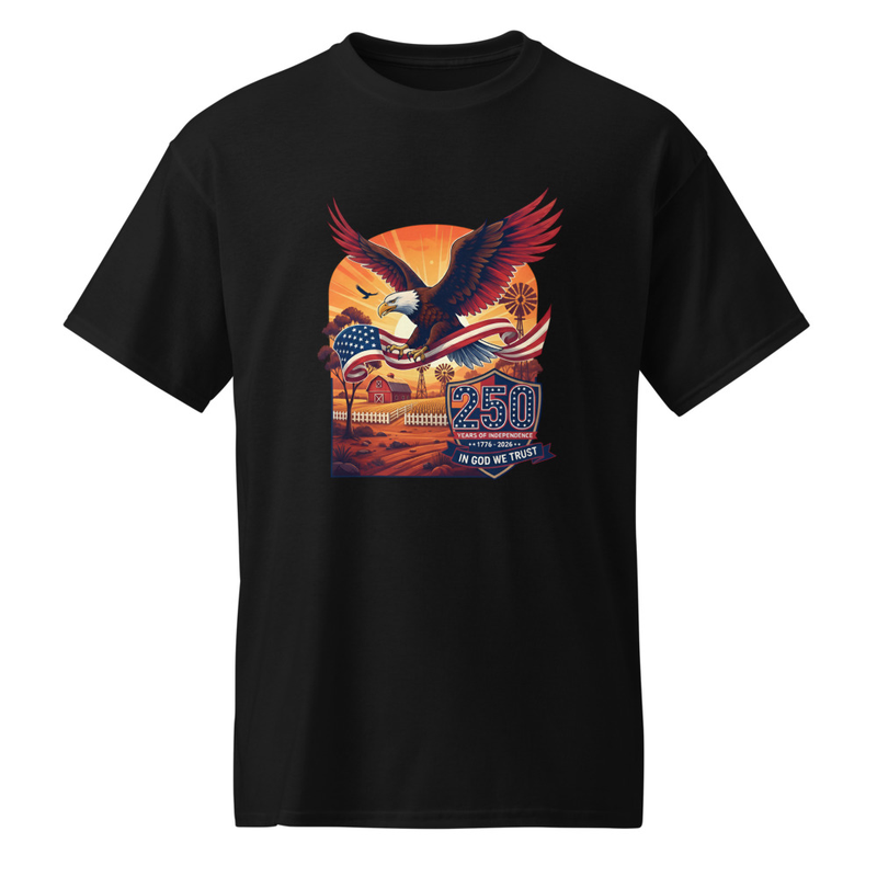 America 250 Eagle/Flag Farm Theme Premium T-Shirt