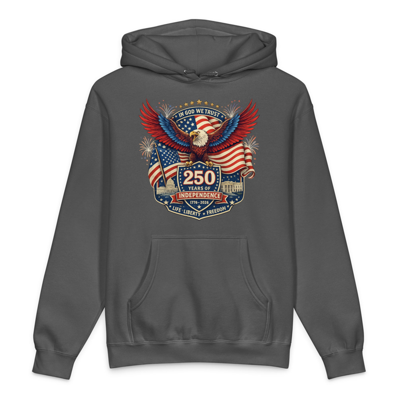 America 250 Eagle/Flag Hooded Sweatshirt
