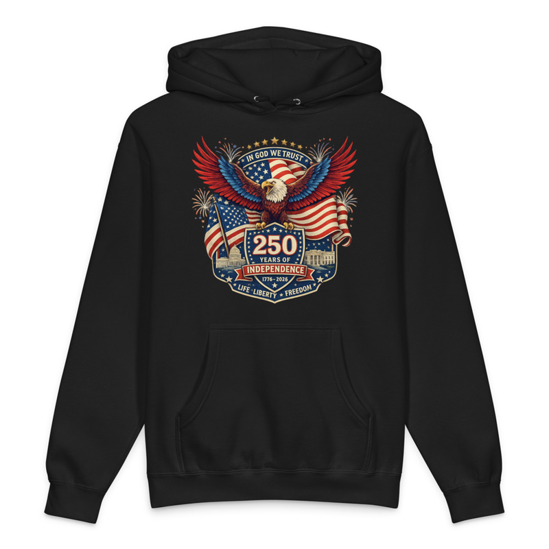 America 250 Eagle/Flag Hooded Sweatshirt