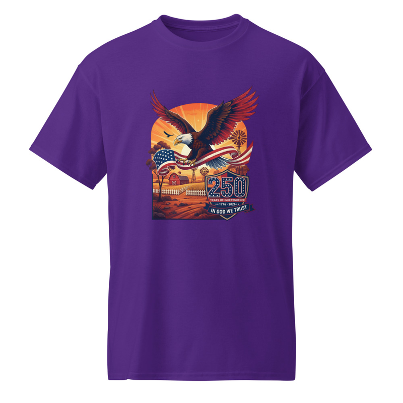 America 250 Eagle/Flag Farm Theme Premium T-Shirt
