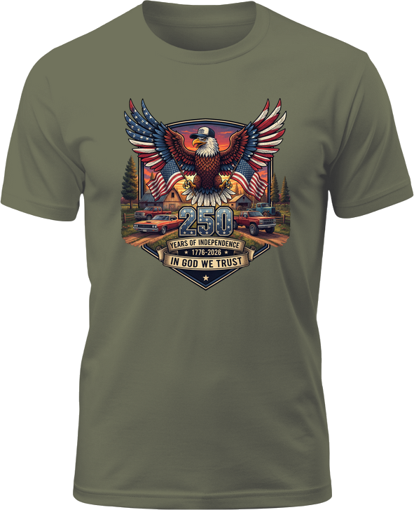 America 250 Eagle Shield Lightweight Tee