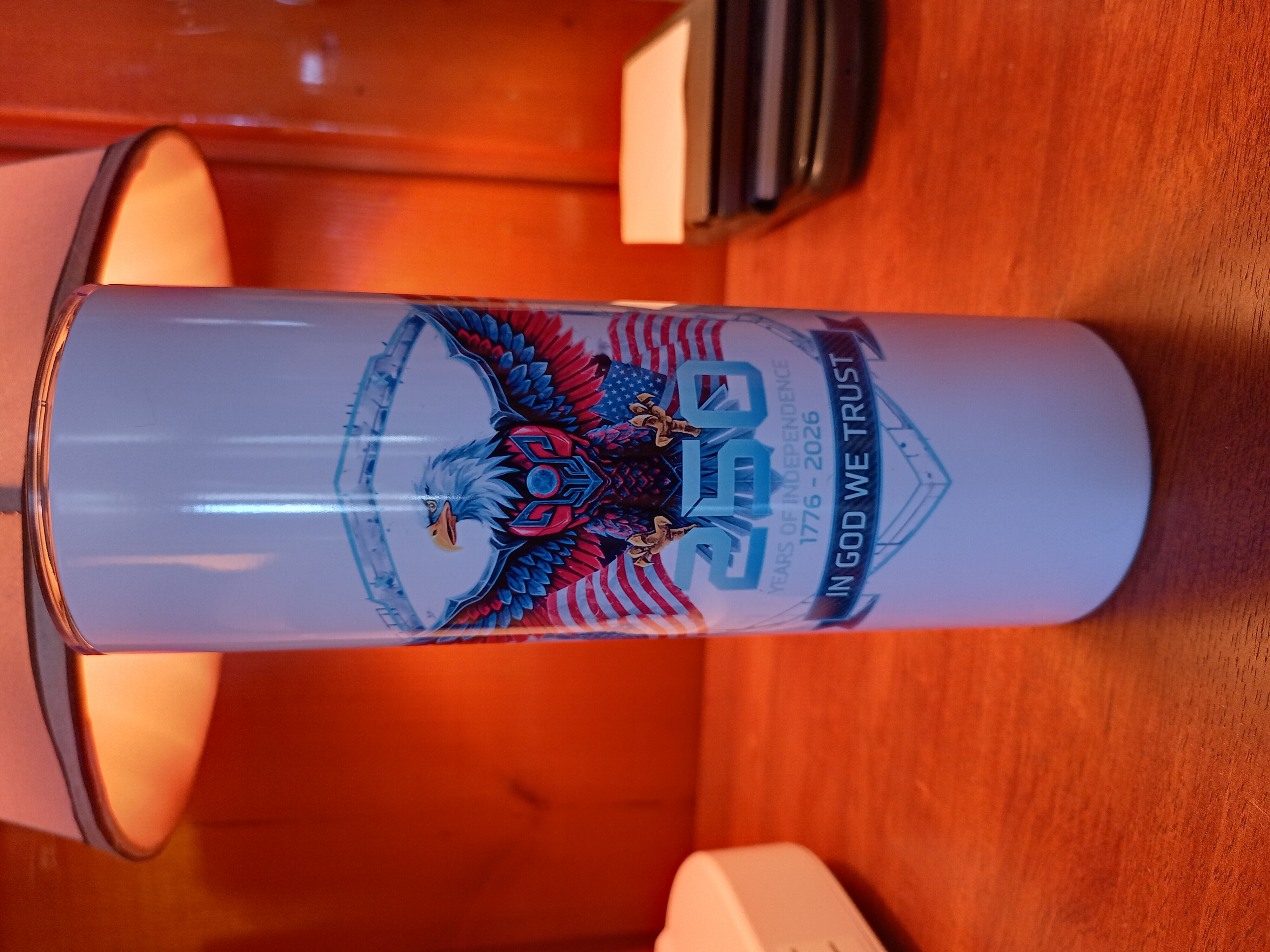 America 250 Patriotic Eagle Tumbler – 20oz Stainless Steel