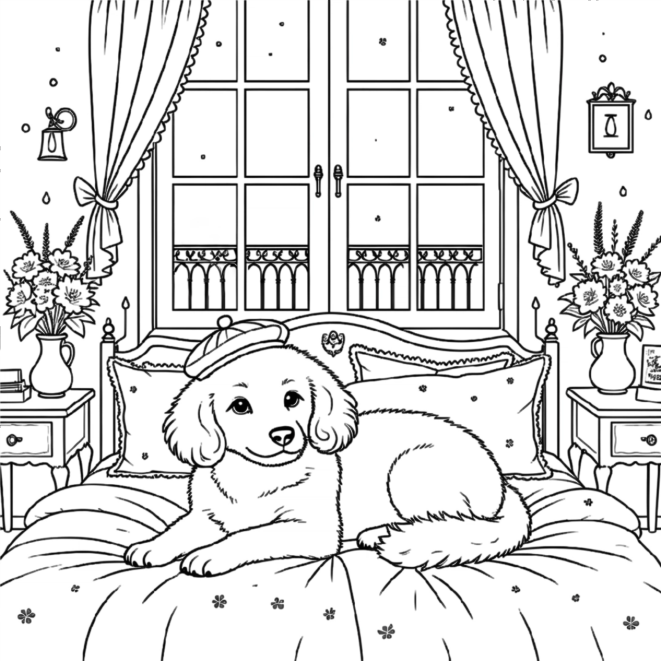 Animaux Douillets à la Maison Dans la Chambre