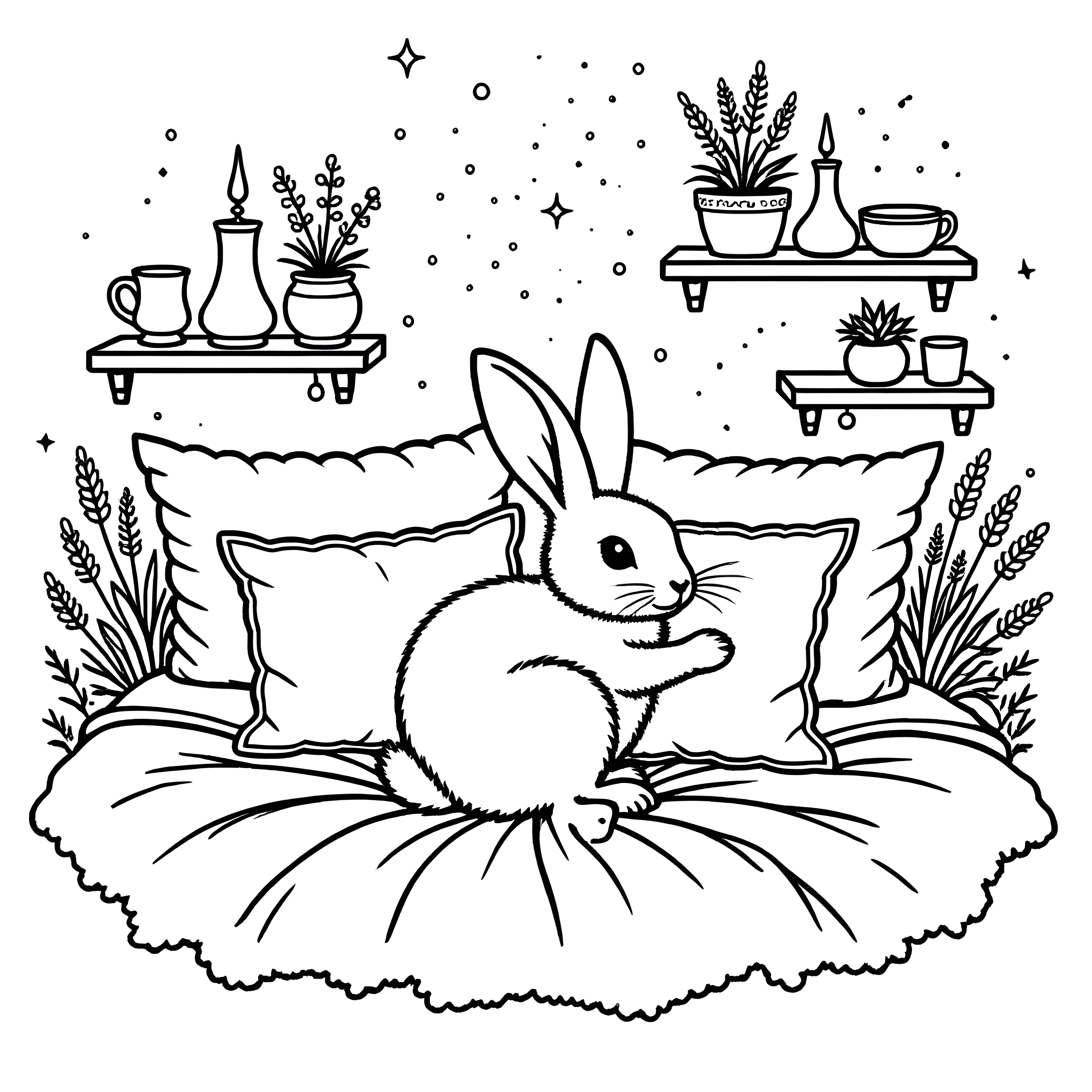 Animaux Douillets à la Maison Dans la Chambre