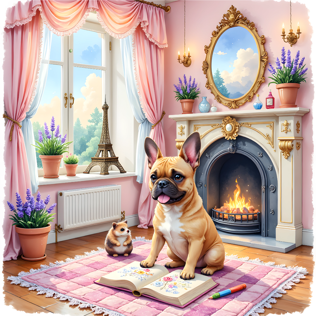 Animaux Douillets à la Maison Dans le Salon