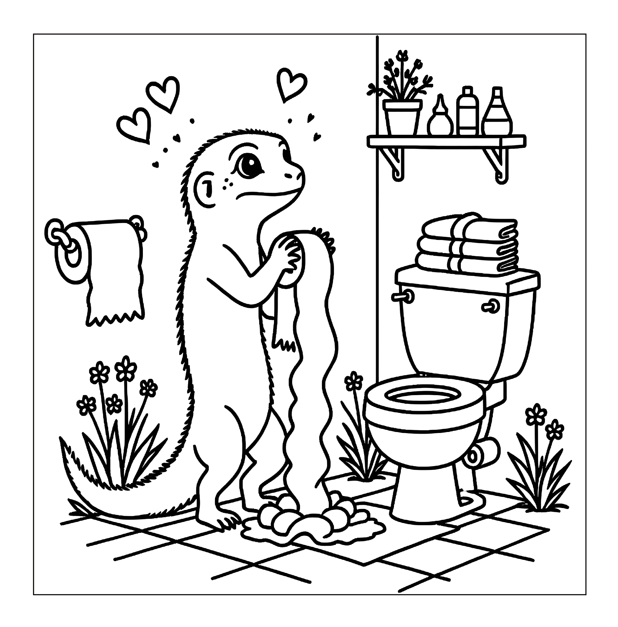 Cozy Pets at Home: In the Bathroom 