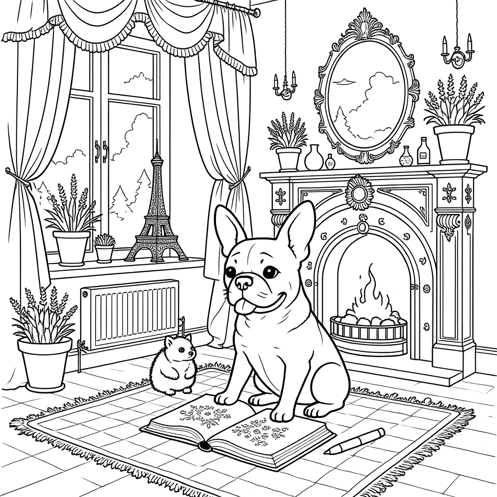 Animaux Douillets à la Maison Dans le Salon