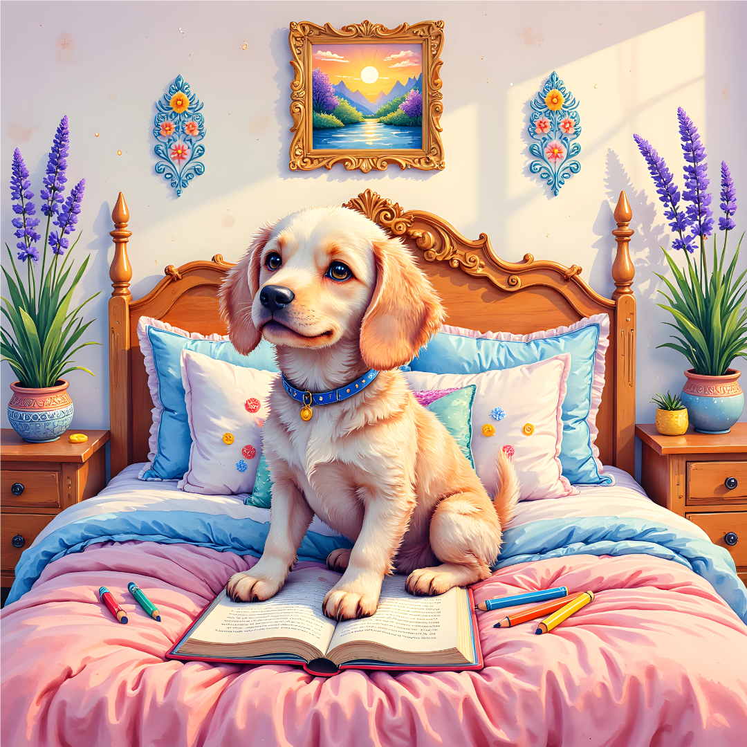 Mascotas Acogedoras en Casa  En el Dormitorio