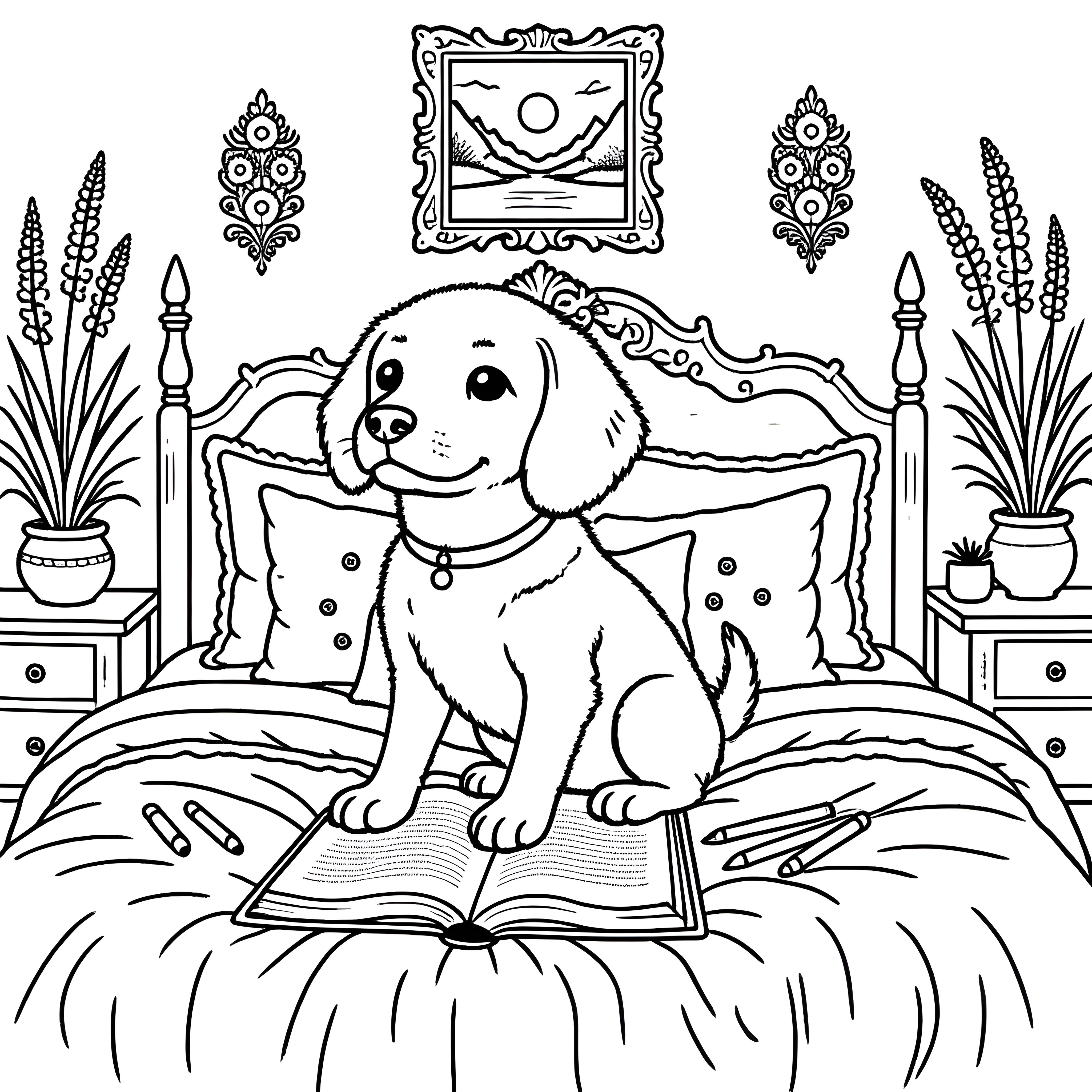 Mascotas Acogedoras en Casa  En el Dormitorio