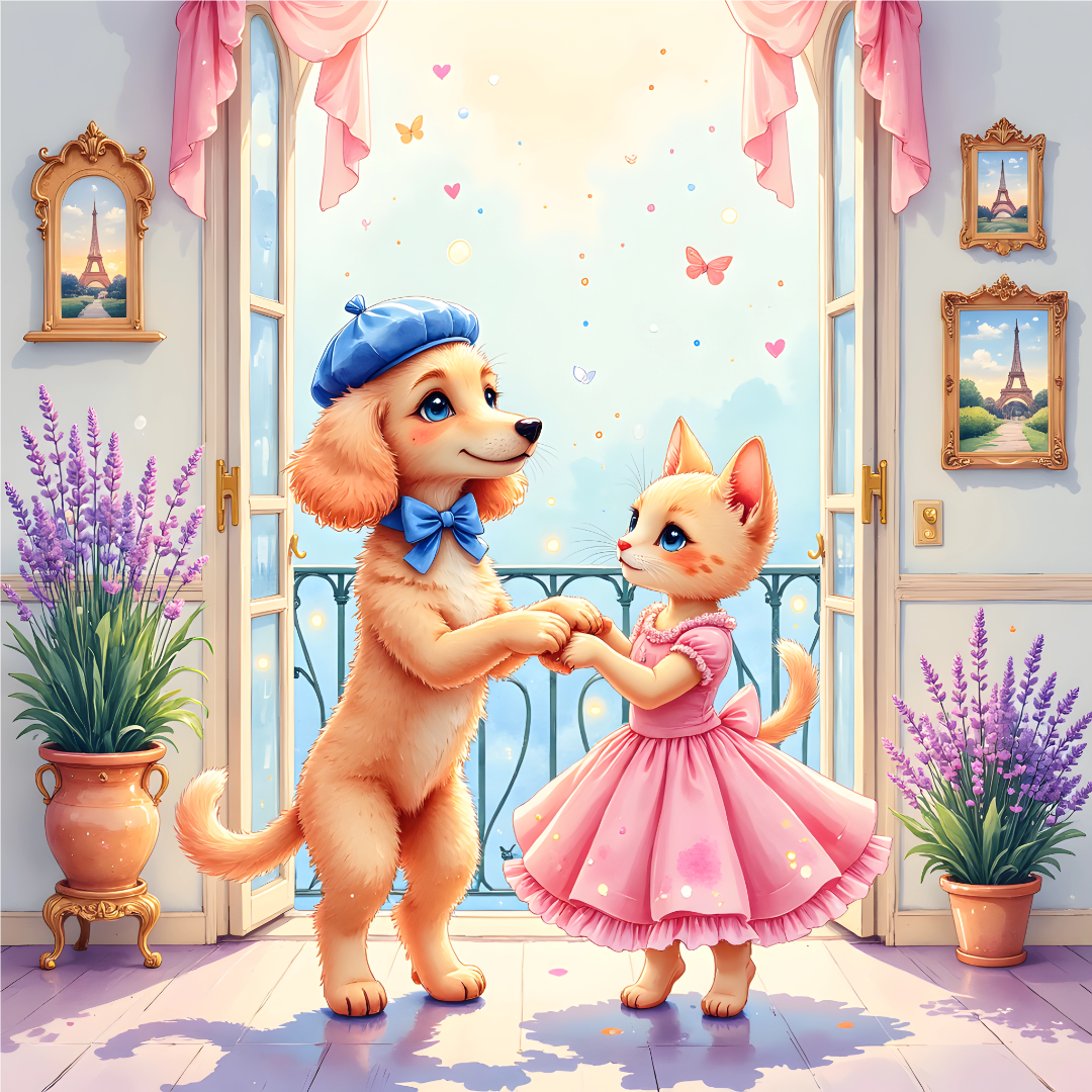 Animaux Douillets à la Maison Dans le Salon