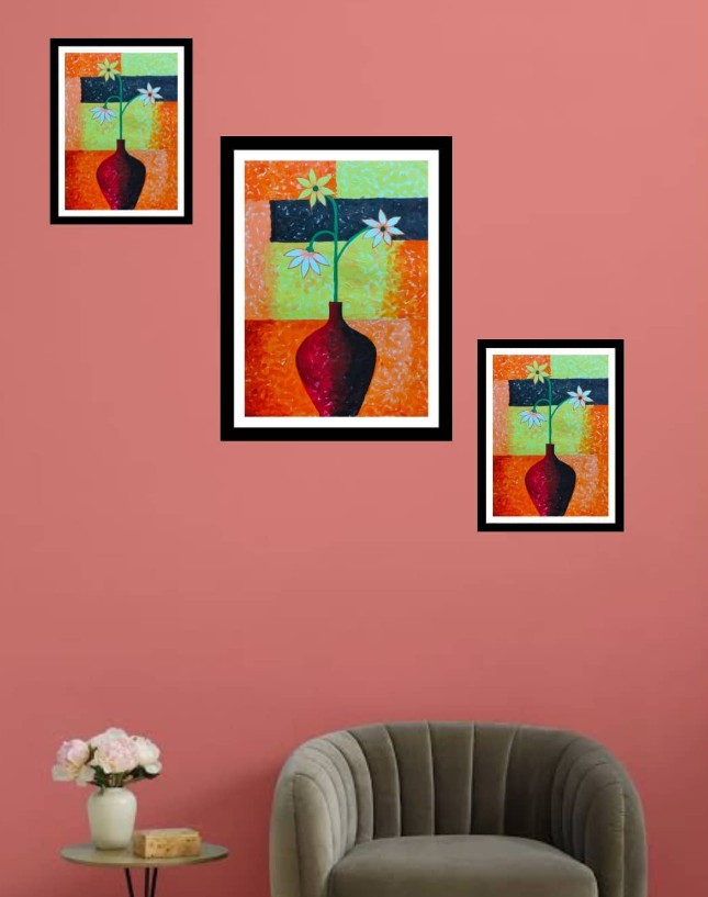 Floral Vase Art Print Set