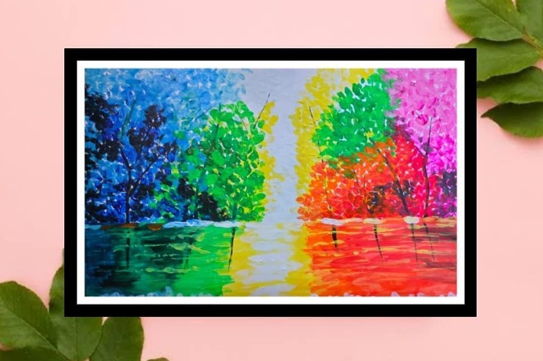 Colorful Trees Wall Art