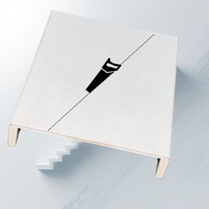 K-Stairs Gebleekt eiken dubbel overzettreden