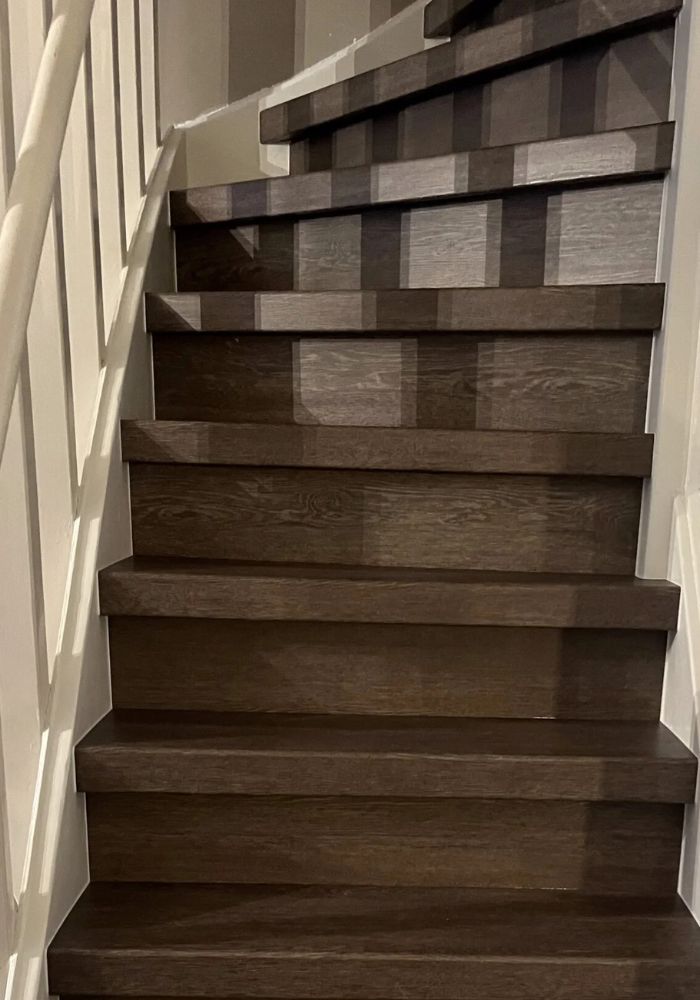 K-Stairs Donker gerookt eiken dubbel overzettreden