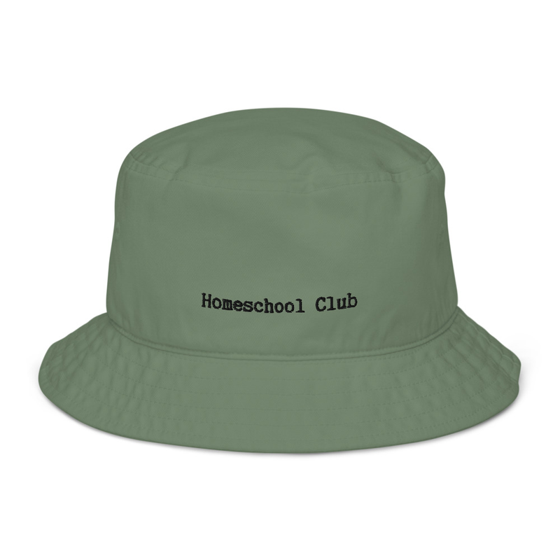 Homeschool Club - Organic bucket hat adult