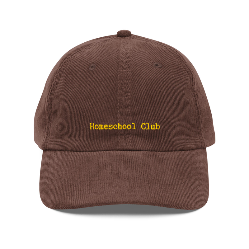 Homeschool Club - Corduroy Cap Adult
