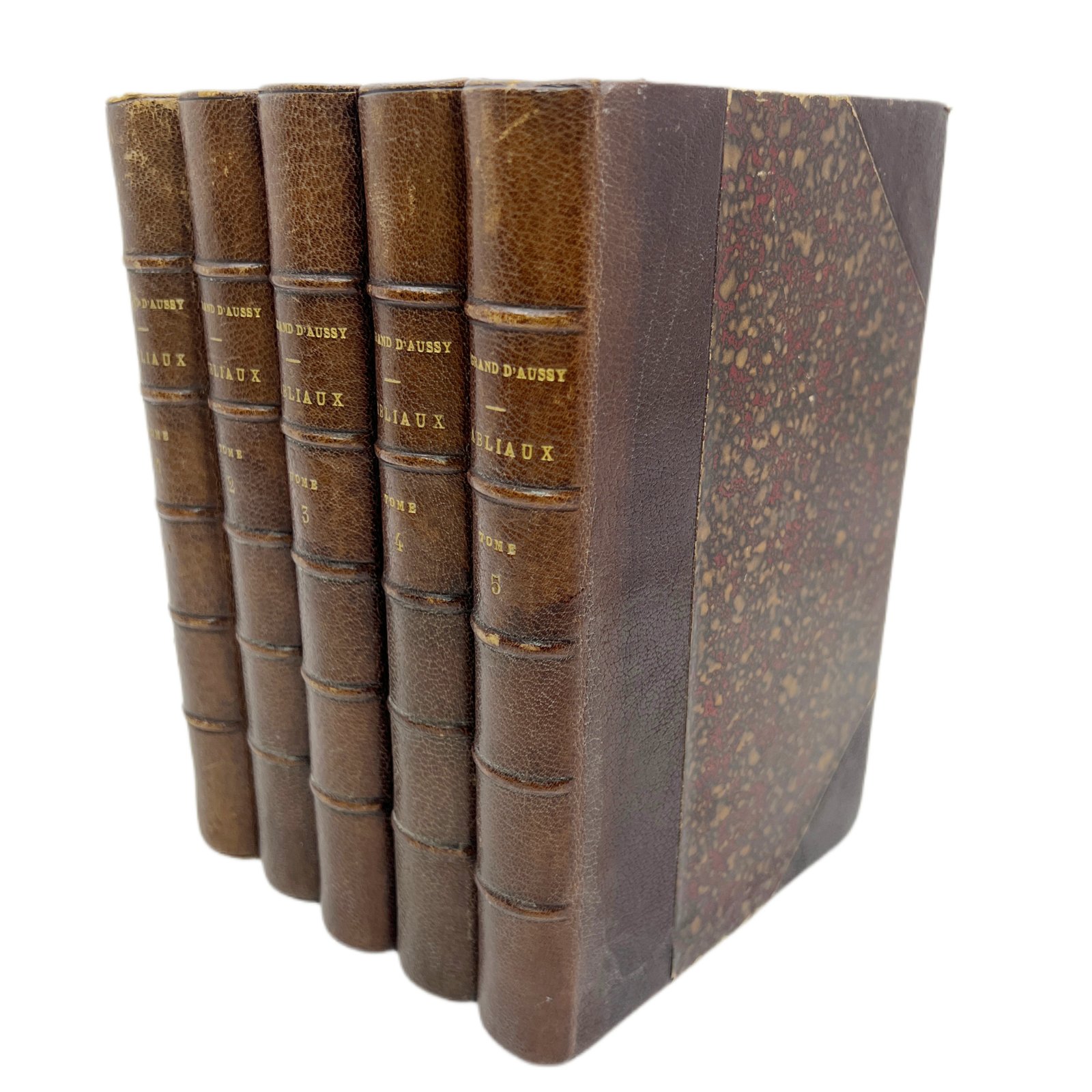 FABLIAUX OU CONTES, FABLES ET ROMANS DU XII ET DU XIII SIÈCLE TRADUITS OU EXTRAITS PAR LEGRAND D'AUSSY.