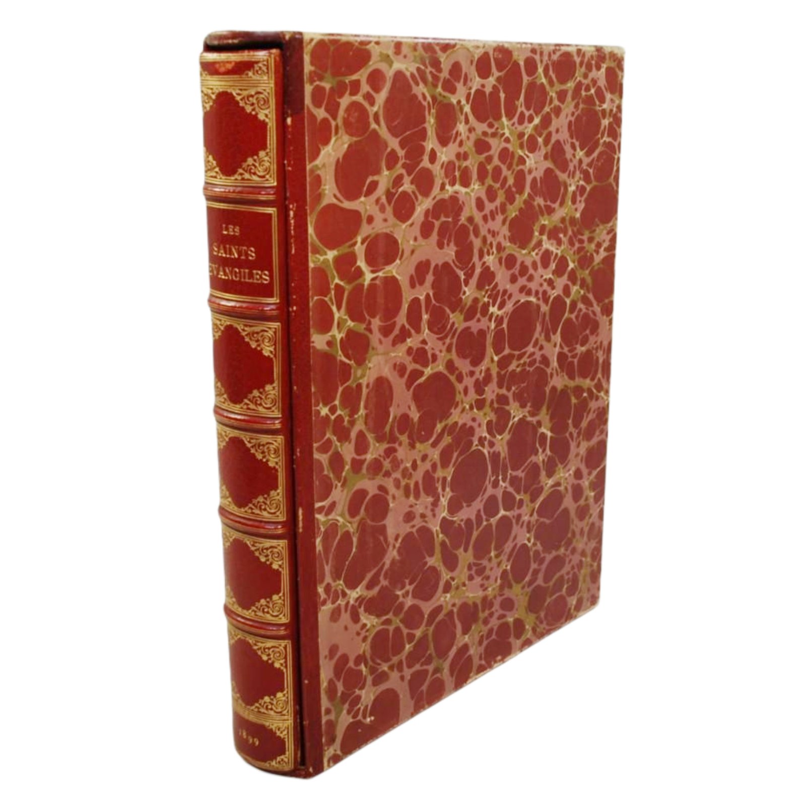 LES SAINTS EVANGILES. TRADUCTION PAR L'ABBÉ GLAIRE, APPROUVÉE PAR LE SAINT-SIÈGE. ILLUSTRATIONS D'APRÈS LE MAÎTRES DES XIVE, XVE, & XVIE SIÈCLES (REPRODUCTION AUTORISÉE PAR LES ÉDITEURS. A. ROGER & F. CHERNOVIZ).