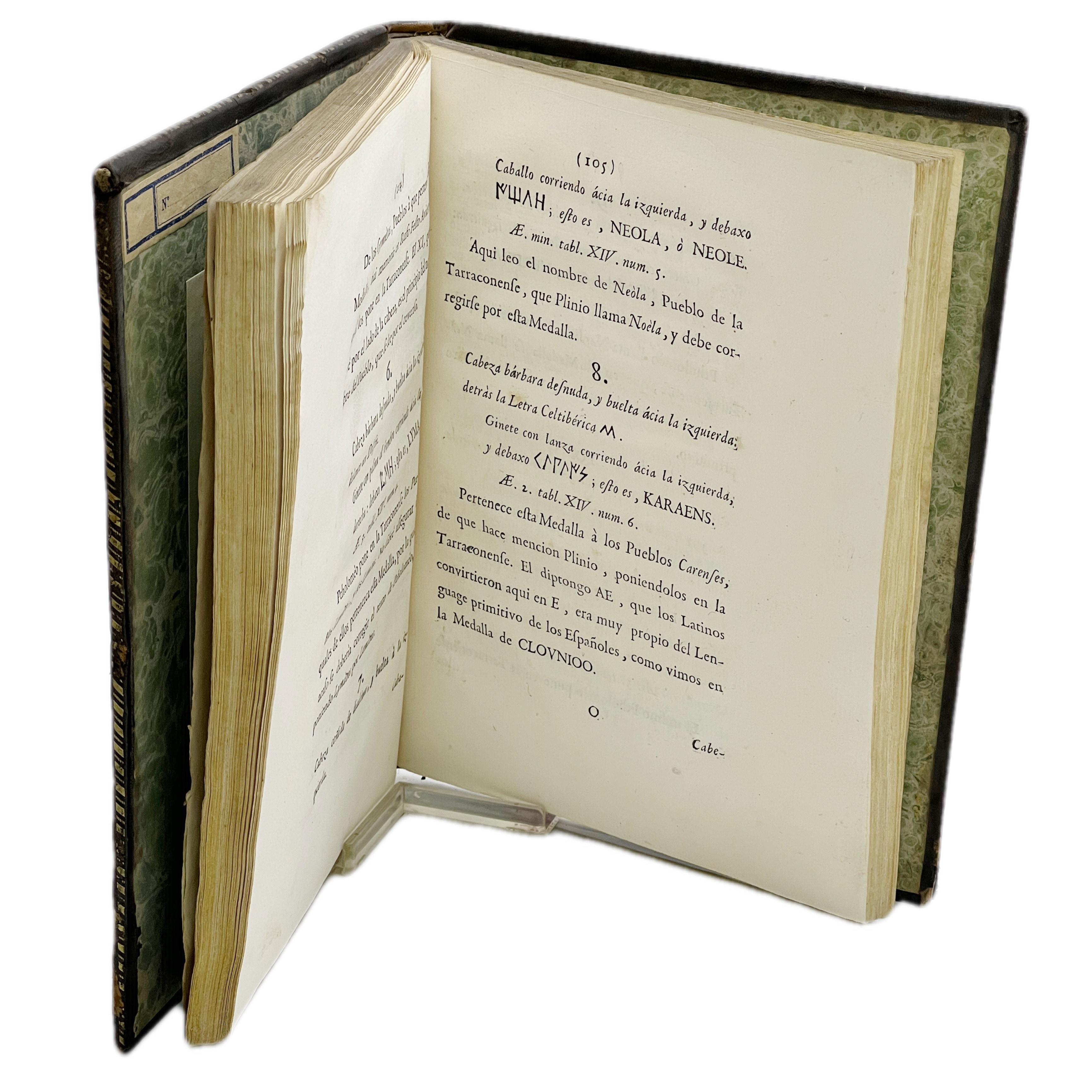 ENSAYO SOBRE LOS ALPHABETOS DE LAS LETRAS DESCONOCIDAS, QUE SE ENCUENTRAN EN LAS MAS ANTIGUAS MEDALLAS, Y MONUMENTOS DE ESPAÑA / POR DON LUIS JOSEPH VELAZQUEZ...