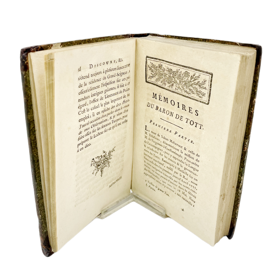 MEMOIRES DU BARON DE TOTT SUR LES TURCS ET LES TARTARES