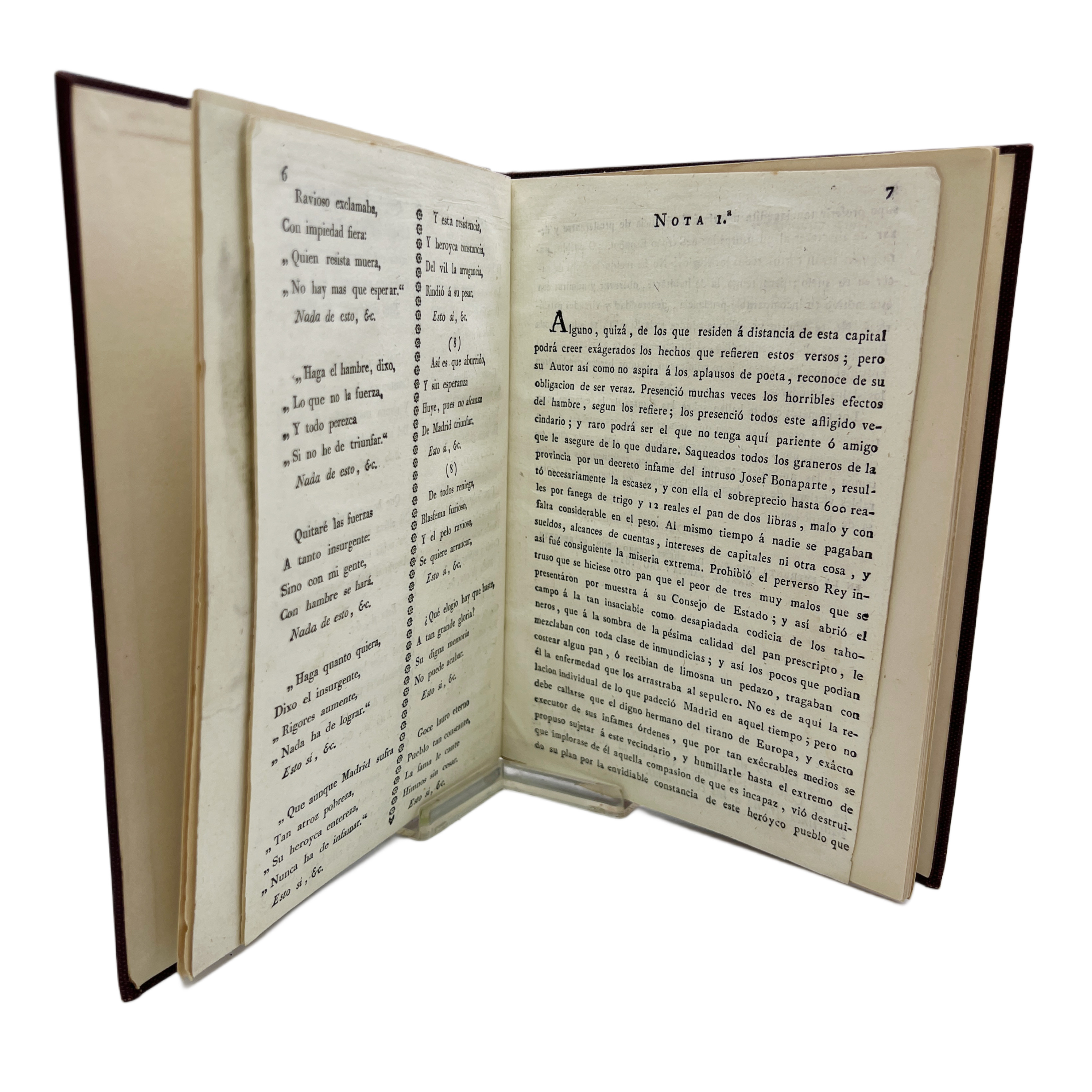 EL HAMBRE DE MADRID PADECIDA EN EL ÚLTIMO AÑO DE LA DOMINACIÓN DE BONA PARTE [SIC] POR LOS HABITANTES DE ESTE HEROYCO [SIC] PUEBLO. P.D.M.L.M.P...
