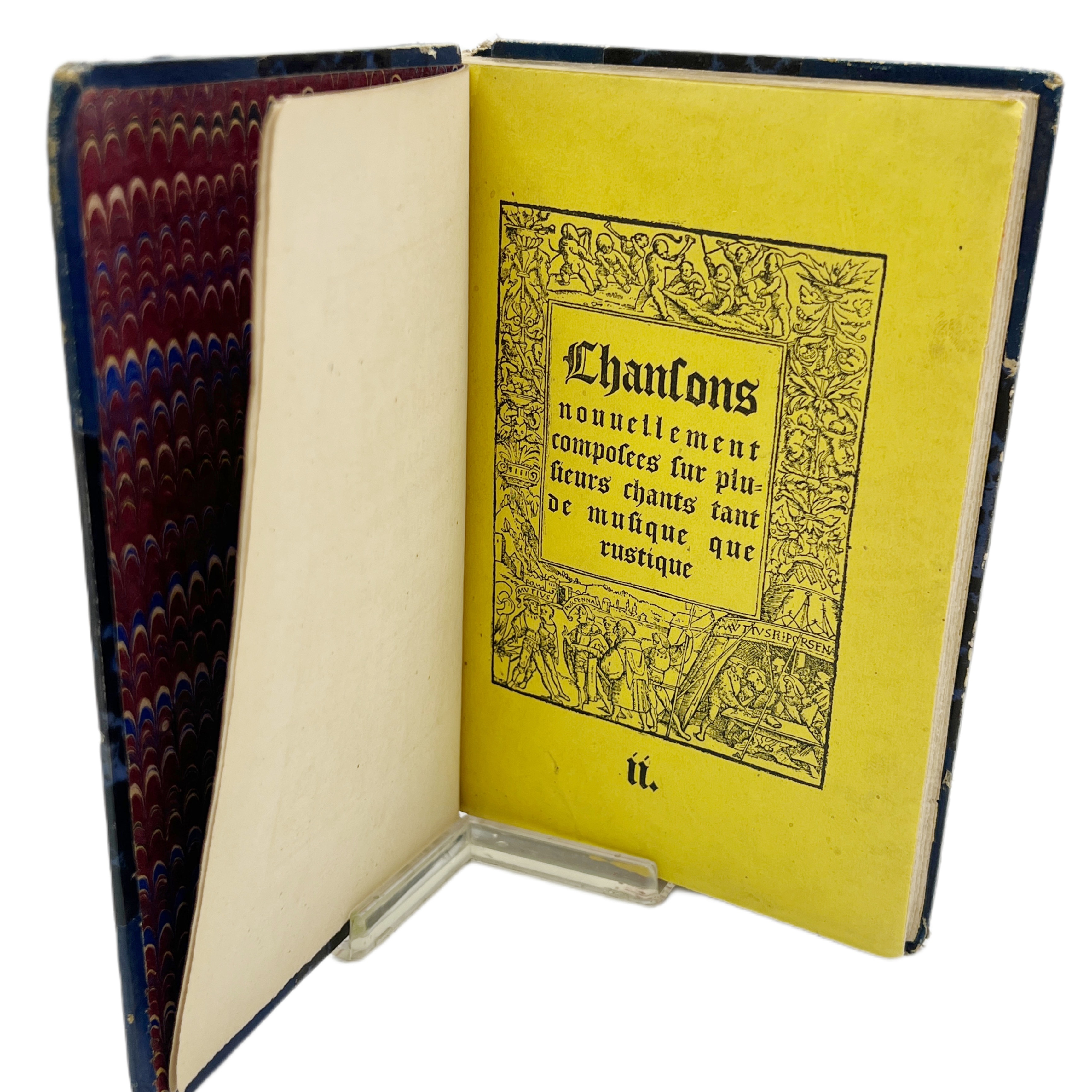 CHANSONS NOUVELLEMENT COMPOSEES SUR PLUSIEURS CHANTS, TANT DE MUSIQUE QUE RUSTIQUE: NOUVELLEMENT IMPRIMES: DONT LES NOMS SENSUYVENT CY-APRÈS