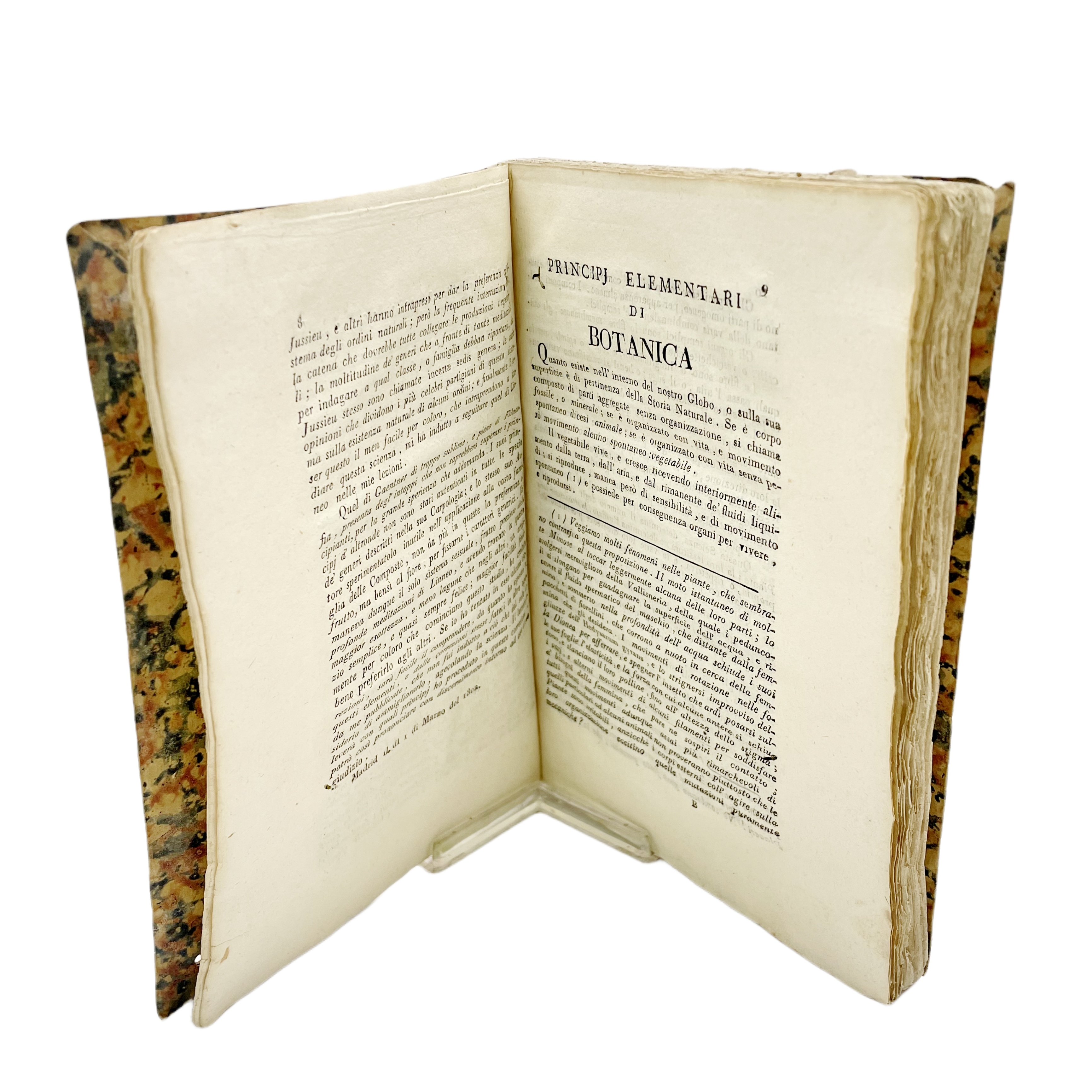 PRINCIPI ELEMENTARI DI BOTANICA DI G. A. CAVANILLES TRADOTTO DALLO SPAGNUOLO DAL DOTT. DOM. VIVIANI PUBLICOPROFESSORE DI BOTANICA IN GENOVA