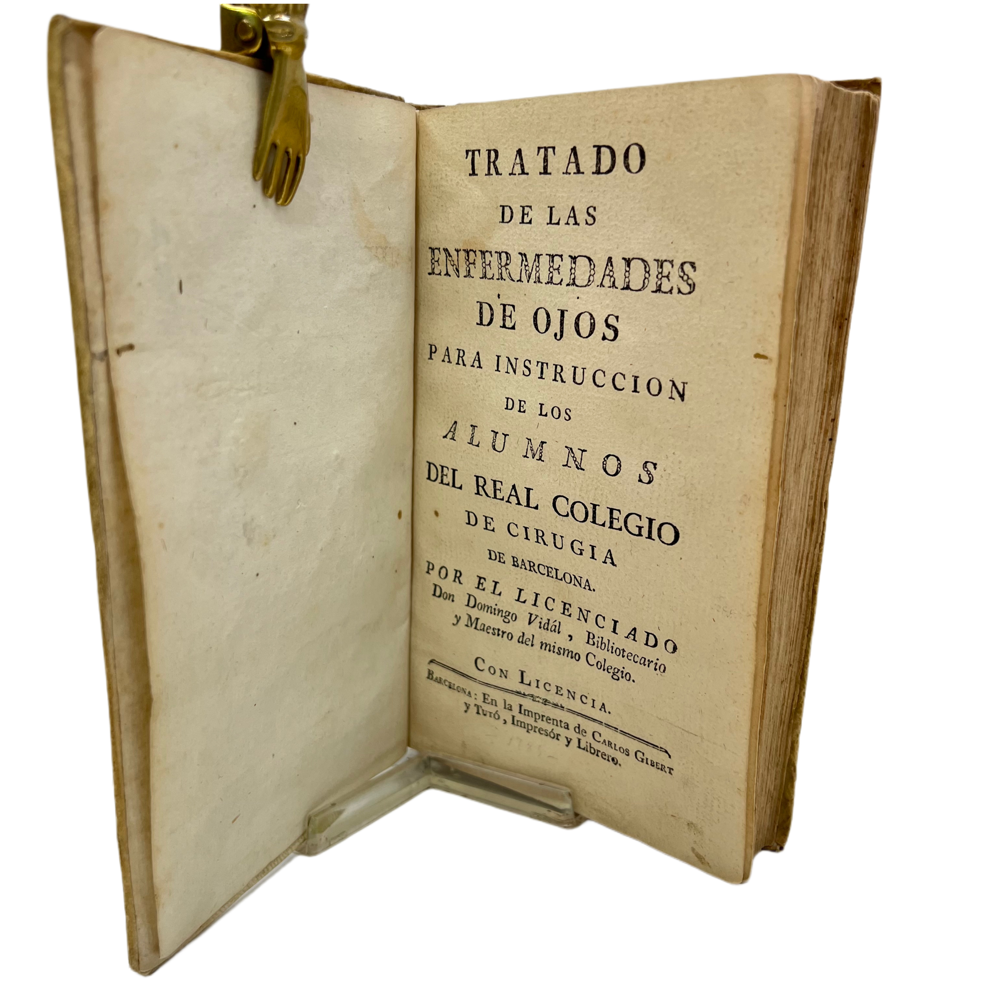 TRATADO DE LAS ENFERMEDADES DE LOS OJOS (1785)