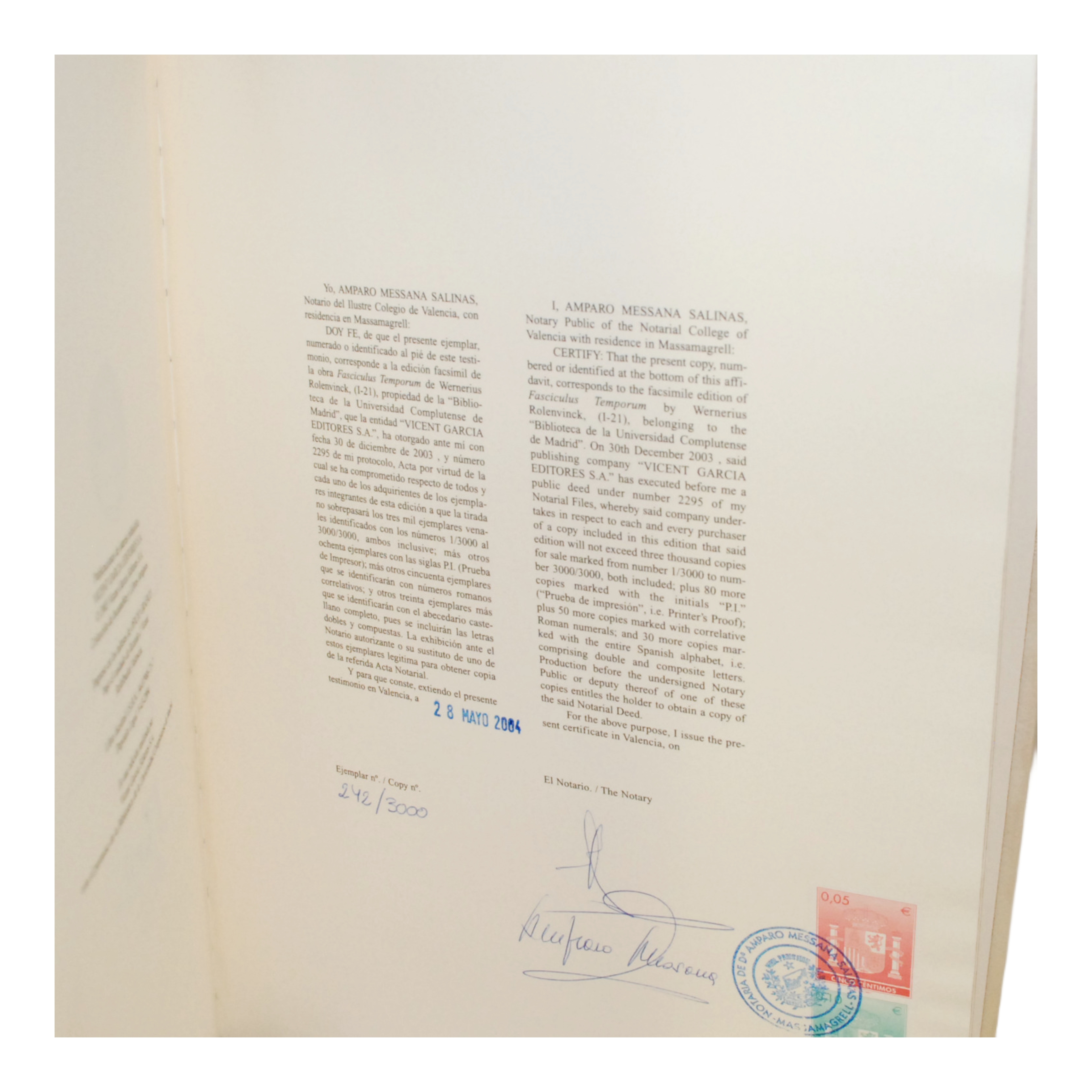 FASCICULUS TEMPORUM. AUCTORITATES DE VITA ET MORIBUS PHILOSOPHORUM