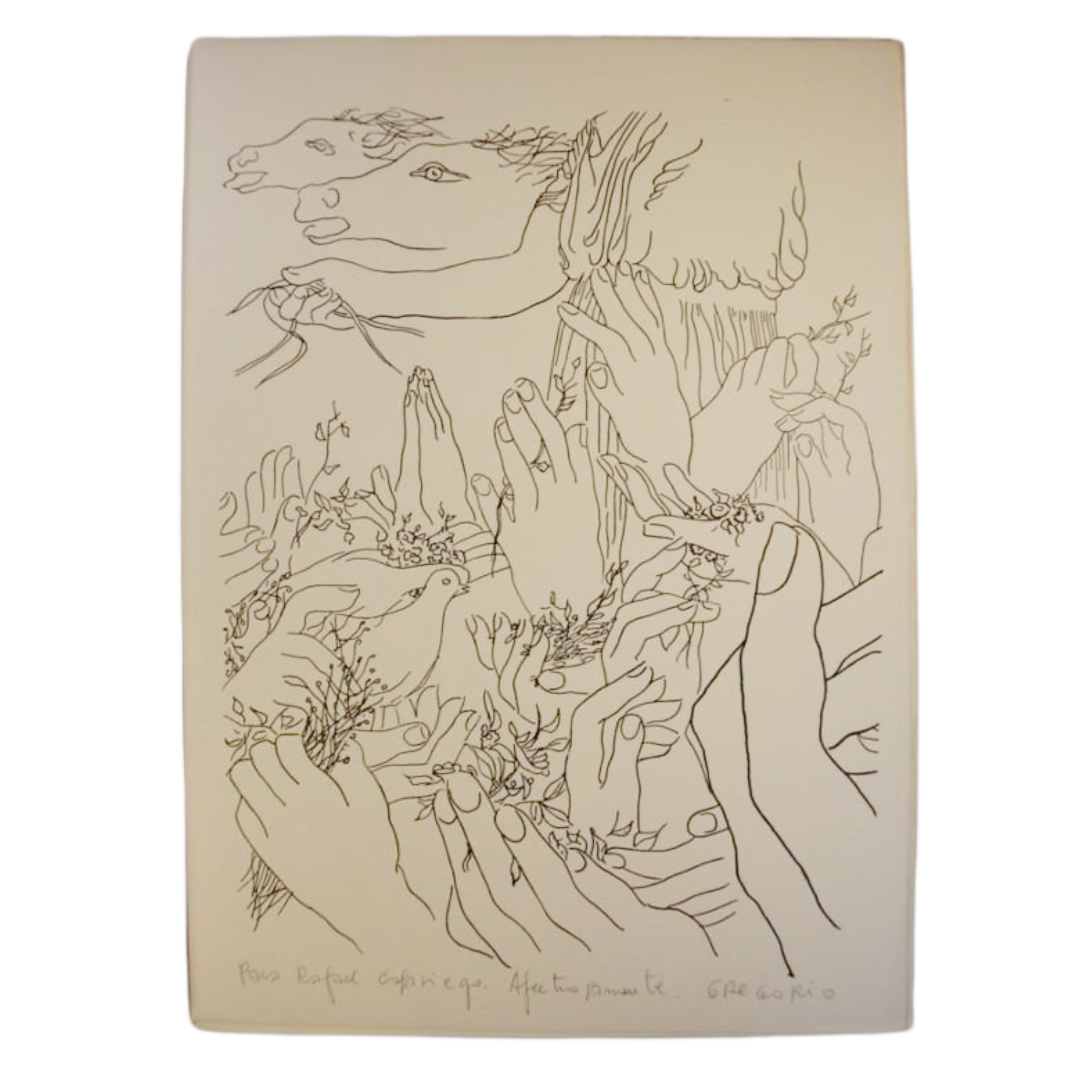 GREGORIO PRIETO - GRECIA (SEIS PINTURAS Y SEIS DIBUJOS) - 1949