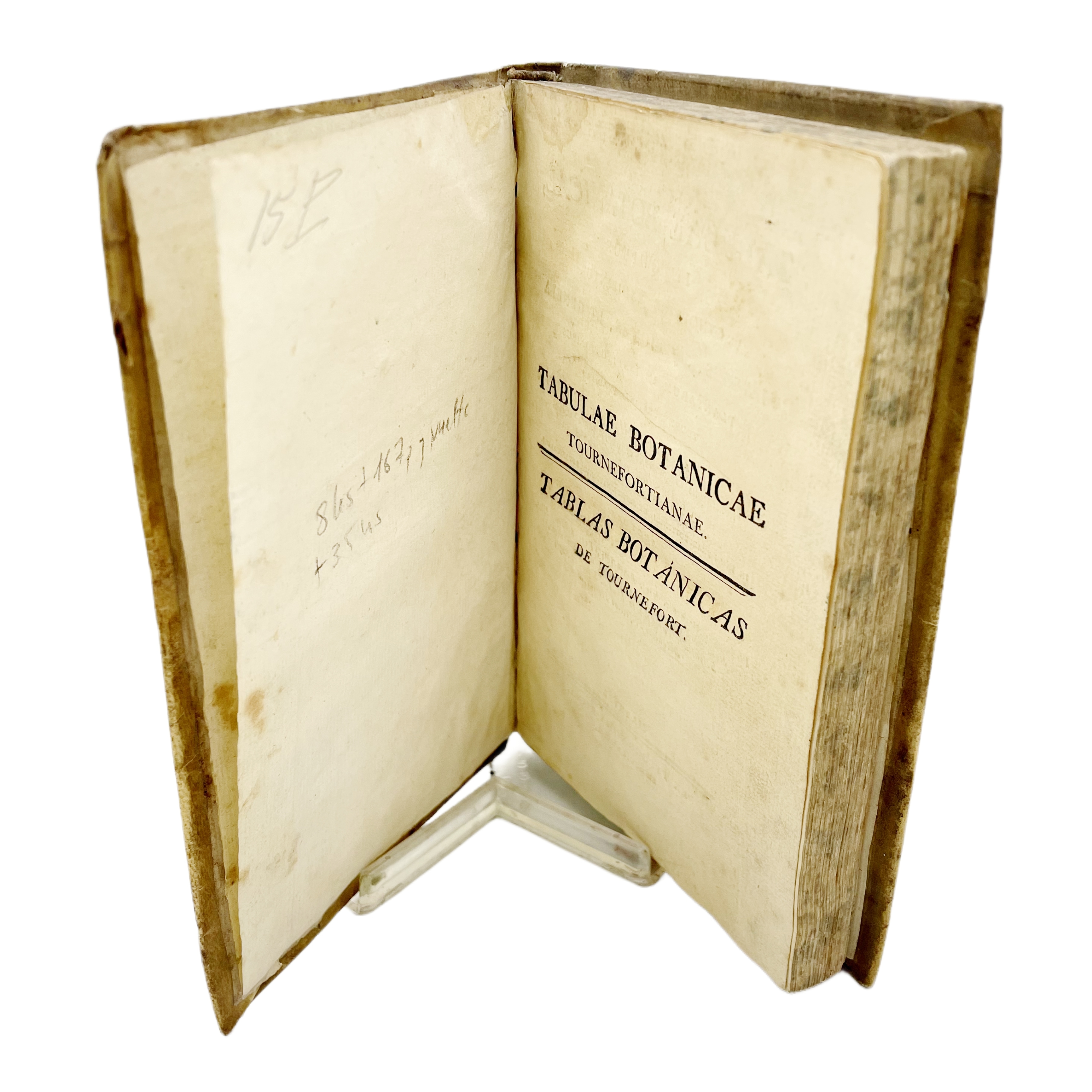 TABLAS BOTÁNICAS: EN QUE SE EXPLICAN SUMARIAMENTE LAS CLASES, SECCIONES Y GÉNEROS DE PLANTAS QUE TRAE TOURNEFORT EN SUS INSTITUCIONES... 