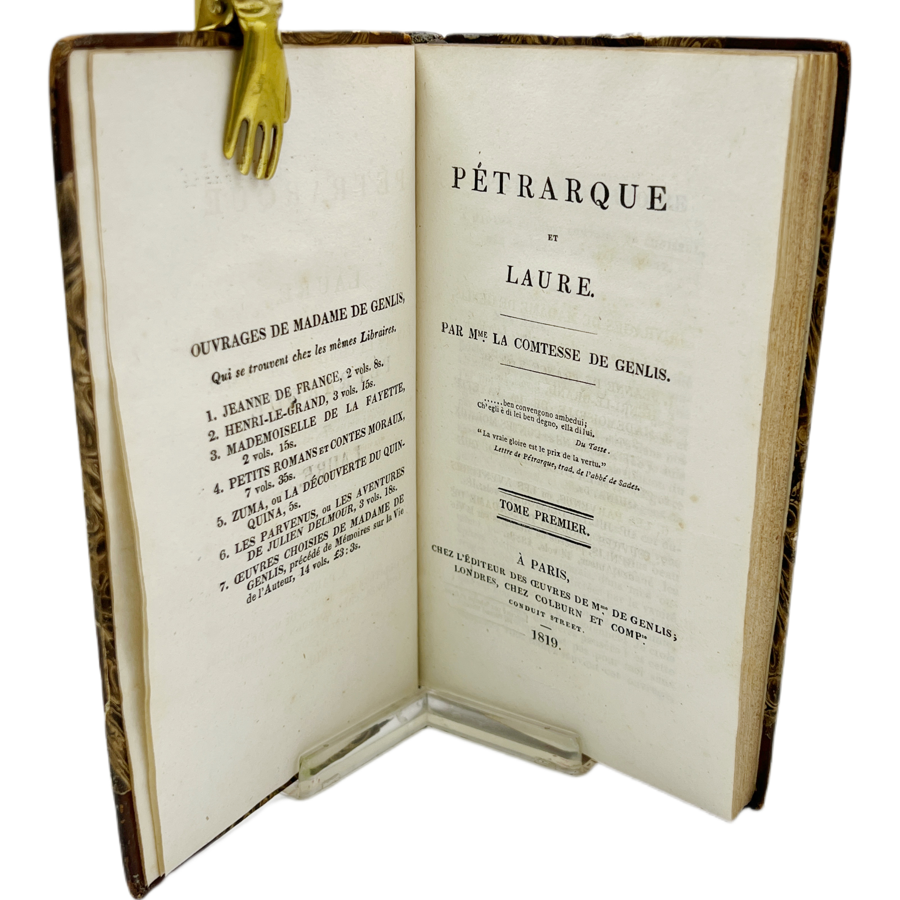PETRARQUE ET LAURE PAR MME. LA COMTESSE DE GENLIS