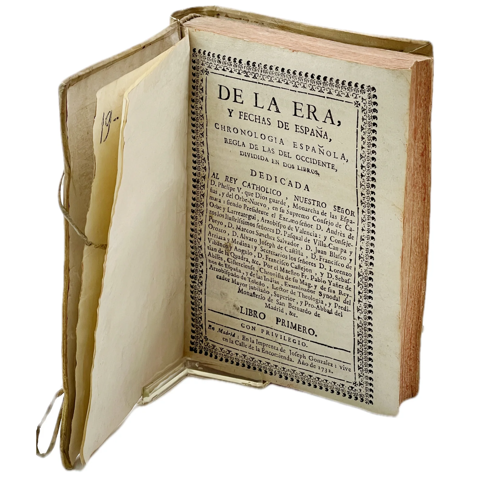 DE LA ERA Y FECHAS DE ESPAÑA, CHRONOLOGÍA ESPAÑOLA, REGLA DE LAS DEL OCCIDENTE DIVIDIDA EN DOS LIBROS