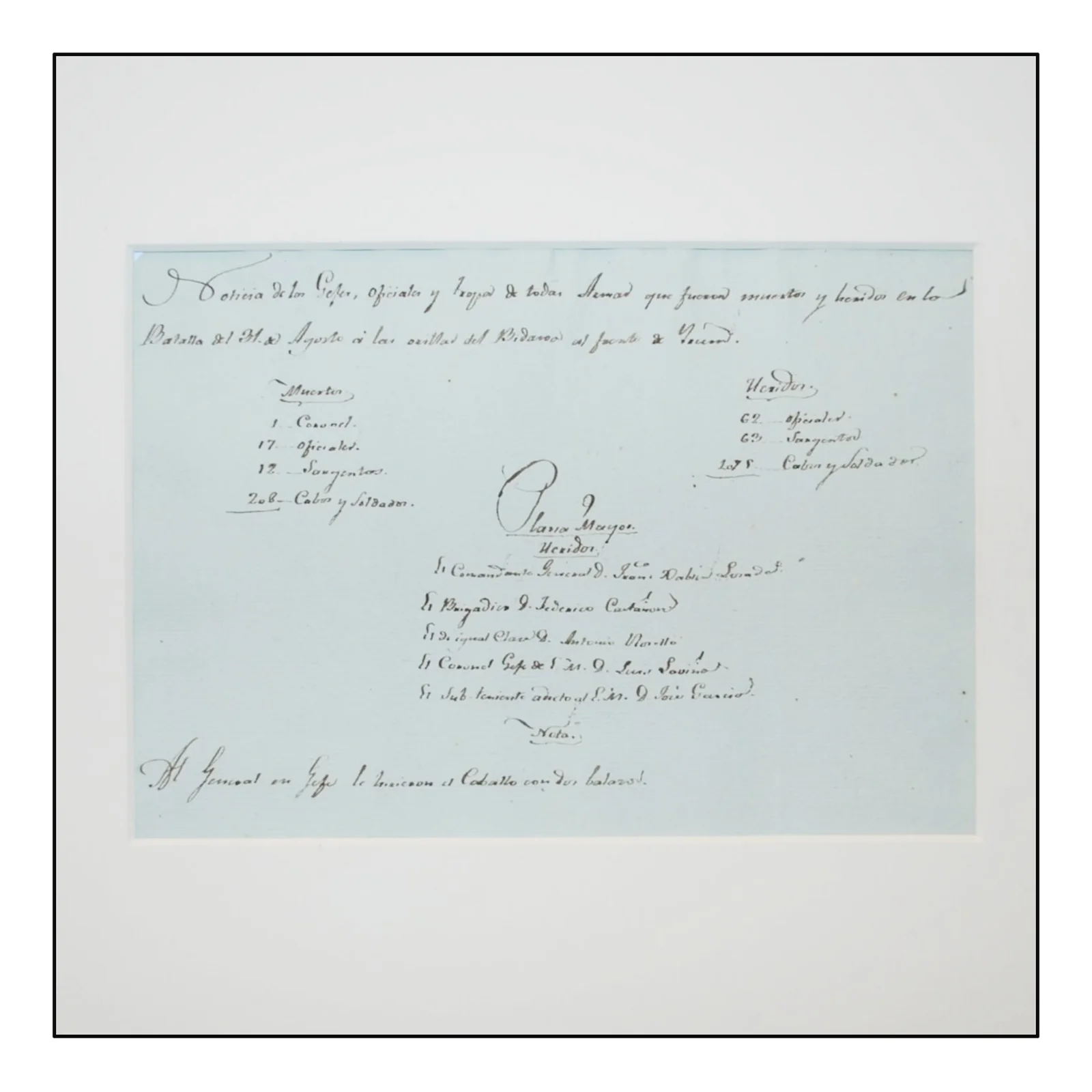 BATALLA A ORILLAS DEL BIDASOA AÑO 1813. PLANOS DE LA BATALLA A ORILLAS DEL BIDASOA. JUNTO CON NOTICIAS DE LOS JEFES, Y OFICIALES Y TROPA DE TODAS ARMAS QUE FUERON MUERTOS Y HERIDOS EN LA BATALLA DEL 21 DE AGOSTO DE 1813.