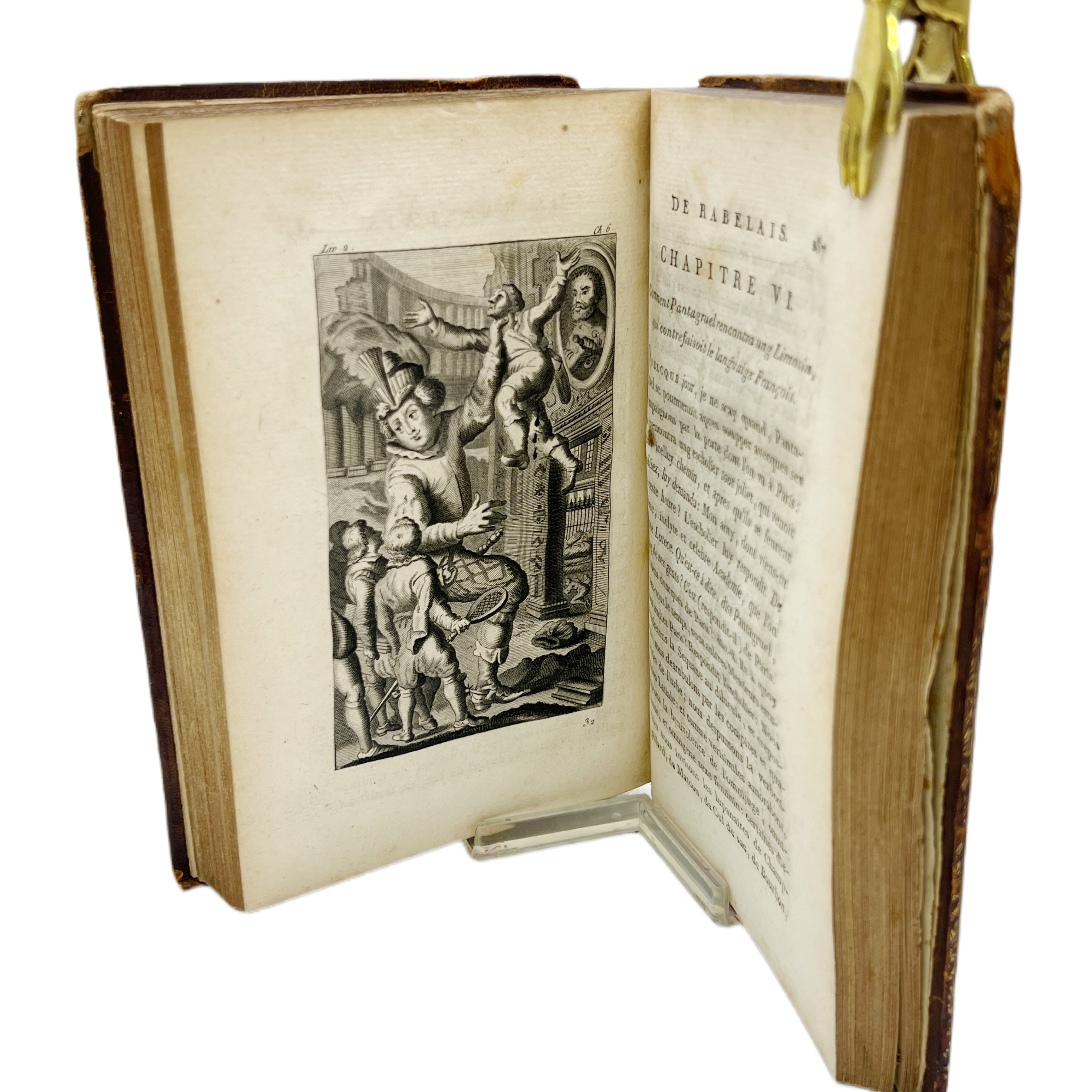 OEUVRES DE MAITRE FRANÇOIS RABELAIS, SUIVIES DES REMARQUES PUBLIEES EN ANGLOIS PAR M. LE MOTTEUX, ET TRADUITES EN FRANÇOIS PAR C. D. M. NOUVELLE EDITION ORNEE DE 76 GRAVURES.